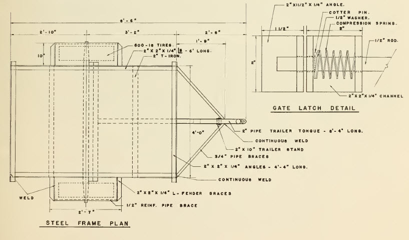 Utility Trailer Blue Prints 15