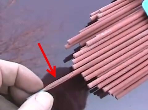 flaking arc welding rod