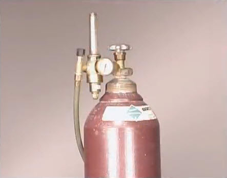 argon gas bottle