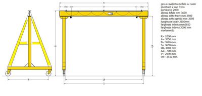 Mobile Gantry Crane Drawing