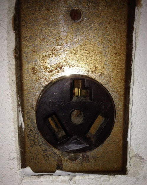 old dryer outlet