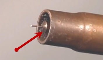contact tip flush with nozzle