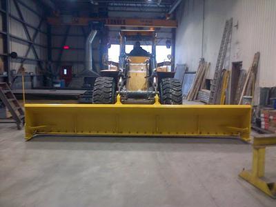extra wide front loader plow
