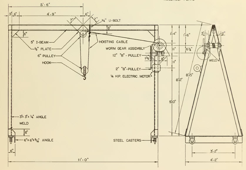 overhead crane plans