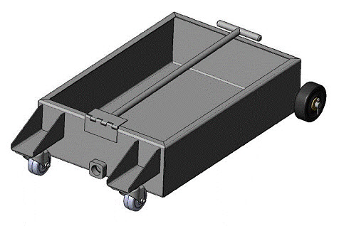 low profile oil drain pan