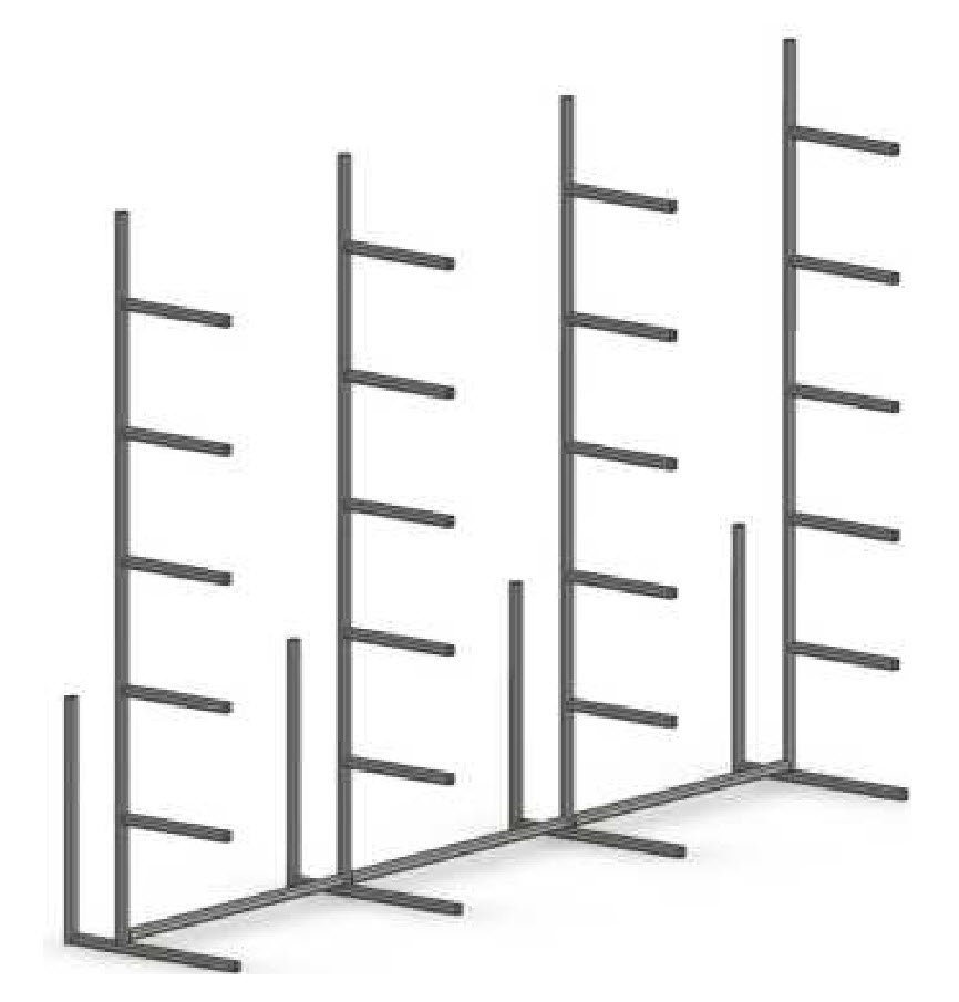 steel lumber rack