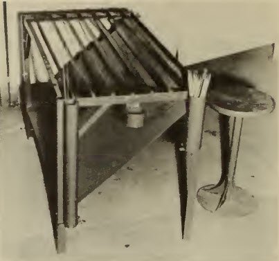 vintage welding table