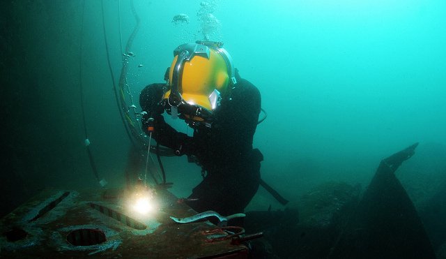 underwater patch welding