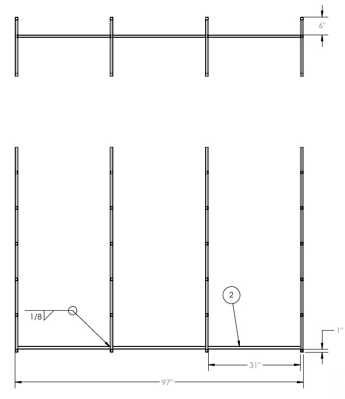 main rack weldments