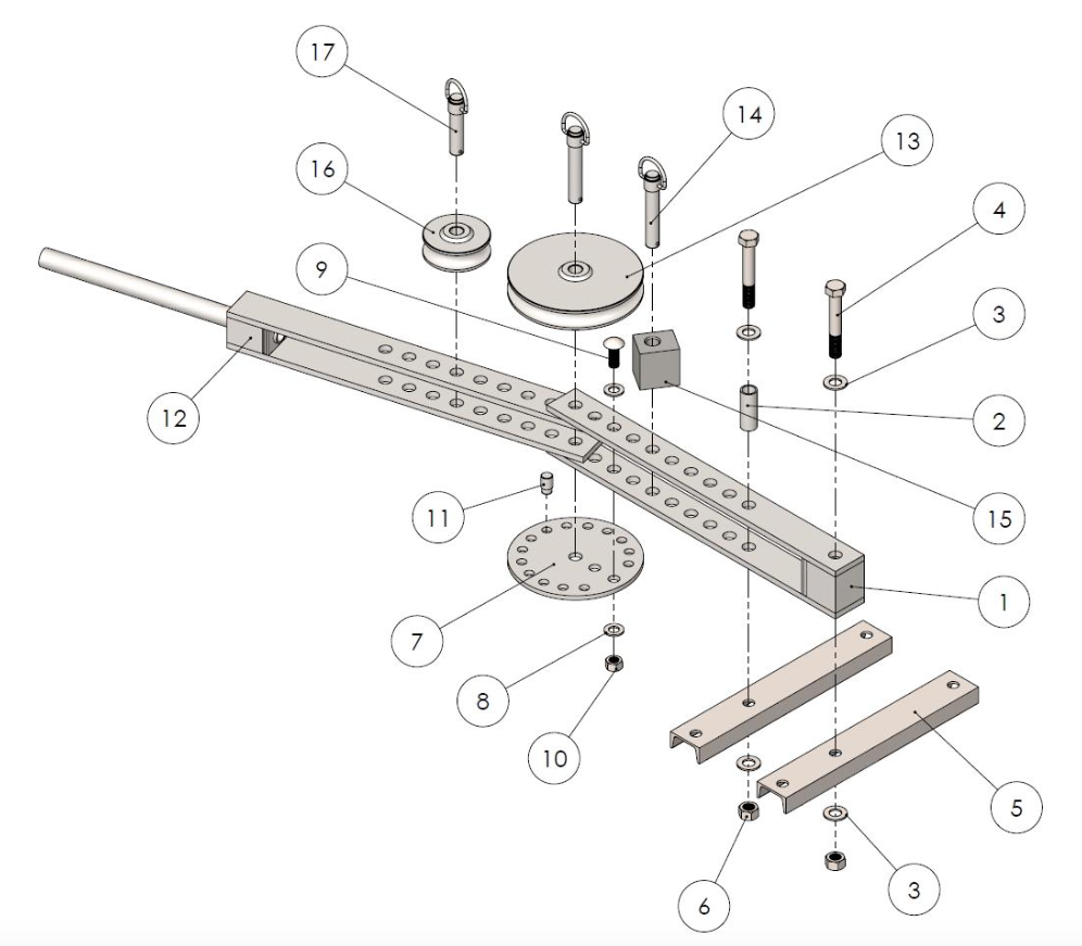 Bench top tube bending plan