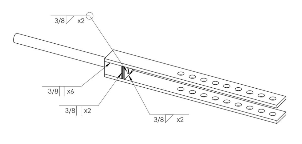 pivoting arm welding plan.