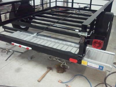 utility trailer hidden ramps